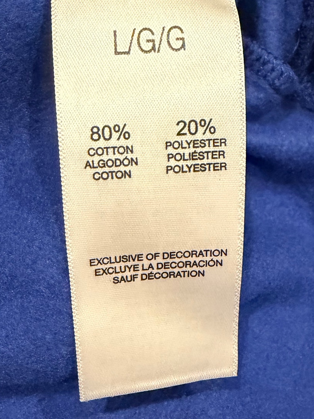 Esprit Blue Embossed Logo Crewneck Sweatshirt NWT Size Large 80s Style - Picture 6 of 6